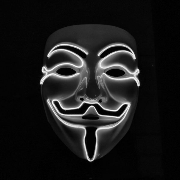 V For Vendetta Mask White LED