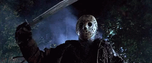 Jason voorhees mask and his machete