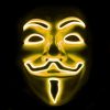 V For Vendetta Mask Yellow LED that light up