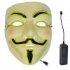V For Vendetta Mask Yellow LED with remote controller