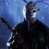 jason voorhees with a gold mask