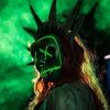 lady liberty green led purge mask
