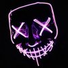led purge mask that light up purple