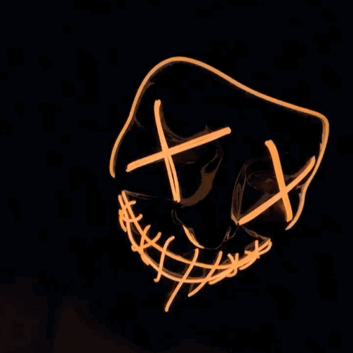 led purge orange mask animated
