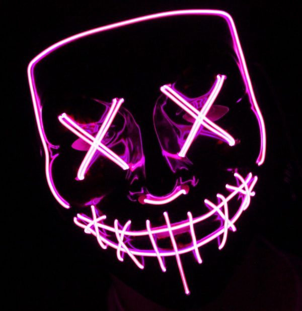 pink led purge mask