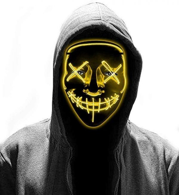 yellow led purge mask