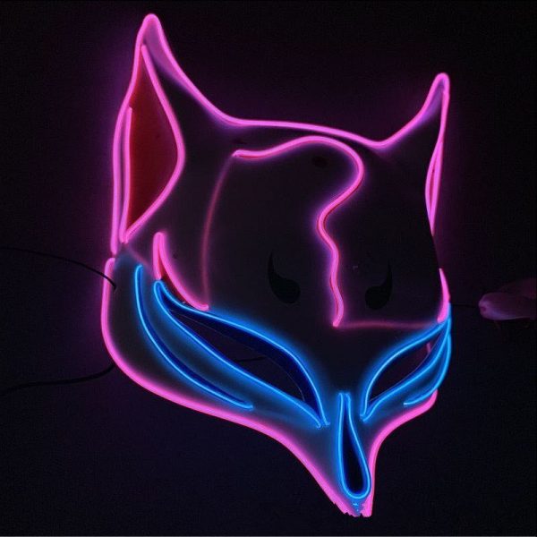 Japan Kitsune Mask LED That Light Up