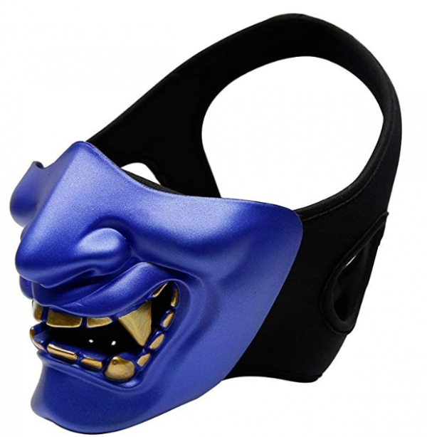 blue oni mask demon japanese