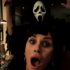 courtney cox celebrate halloween with a scream mask