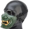 half mask Oni Teeth Green