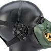 Oni Mask Teeth Green Half Mouth